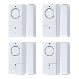 Door Alarm Sensor, Alarm for Doors When Opening, 120DB Window Door Alarm, Door Alarms for Kids Safety, 4 Pack Pool Alarms for Doors Entry Sensor Burglar Alert for Home Security Kids