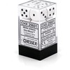 Chessex CHX25601 Dice-Opaque: 12D6 White/Black Set, One Size, Multicolor