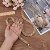 Beebeecraft Purse Chain Strap Golden Metal Bag Replacement Chain Wide