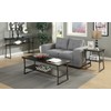 Convenience Concepts X-Calibur Coffee Table, Espresso / Slate Gray Frame