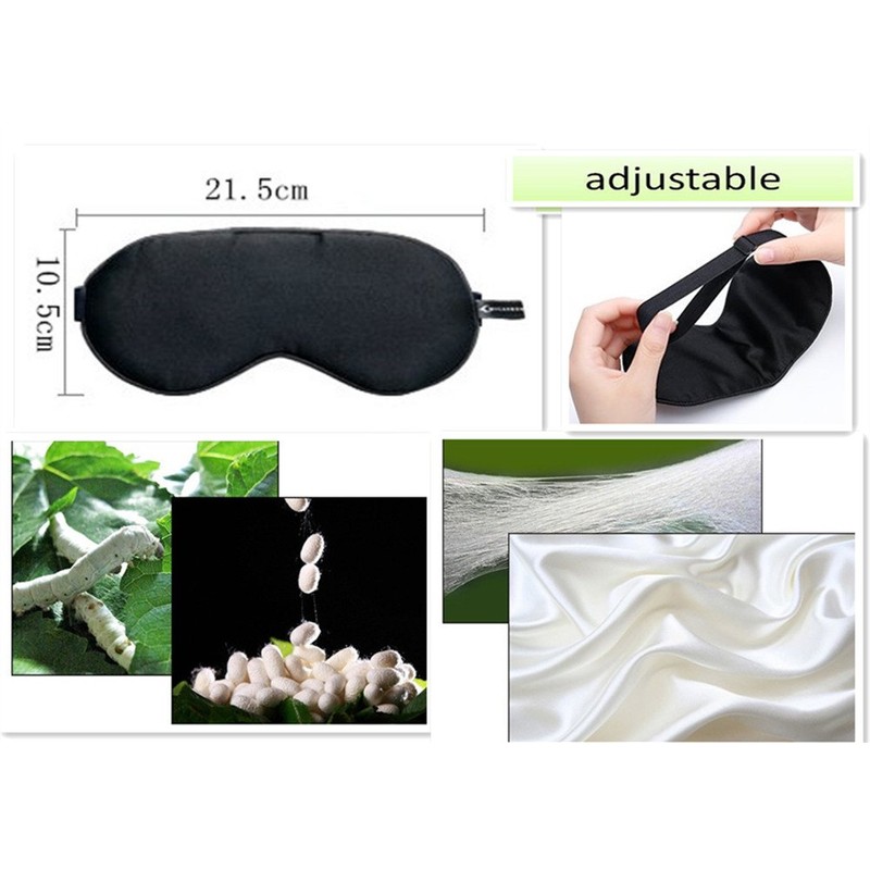 100% Silk Sleeping Mask, Eye Mask, Sleeping Mask, Travel Night