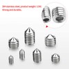 Pack of 200 Grub Screws, Taper Tip, M3, M4, M5,