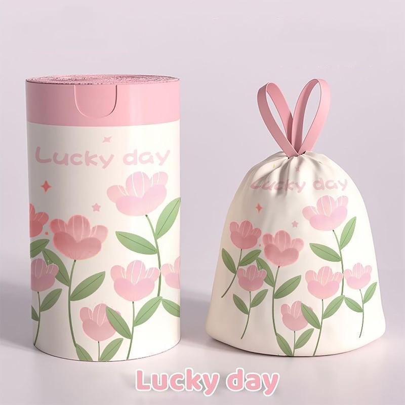 4 Gallon Trash Bags 100pcs Drawstring Tearing-free for Bathroom Office
