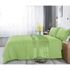 Casabella Luxury Crushed Velvet Panel Band Duvet Cover Sets with