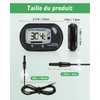 Zacro Aquarium Thermometer - LCD Digital Thermometer Aquarium with Suction