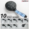 SUBEIXI 3 Handle Tub Shower Faucet Shower Head Holder with