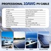 Bwtlrwn 2x20 FT Solar Panel Extension Cable, 10AWG Solar Cable
