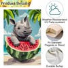 isegMind Hello Summer Watermelon Garden Flags for Outside 12x18 In