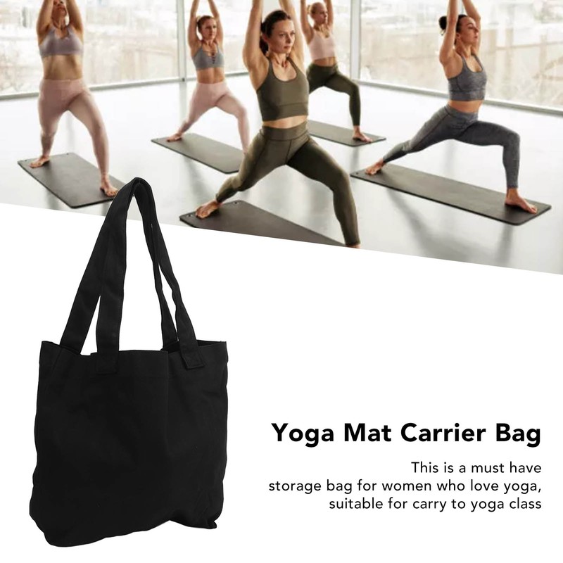 Yoga Mat Carrier Tote Portable Storage Canvas Carryall Shoulder Bag