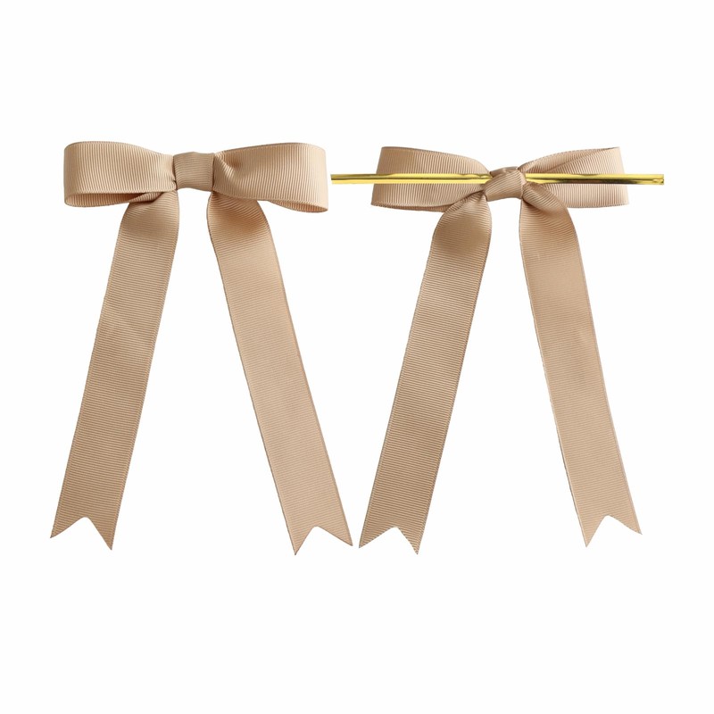 Meseey 30 Pcs 5 x 7 Inch Latte Grosgrain Ribbon