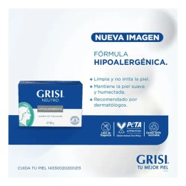 Grisi, Jabón en barra Neutro, 150 gr                                                                                                                  