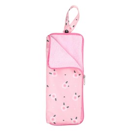 HARFINGTON Wet Umbrellas Bag 4.9" x 11" Superfine Fiber Strong Water Absorption Umbrella Case Cover Portable Waterproof Cases for Storage Travel Home Outdoor, Pink