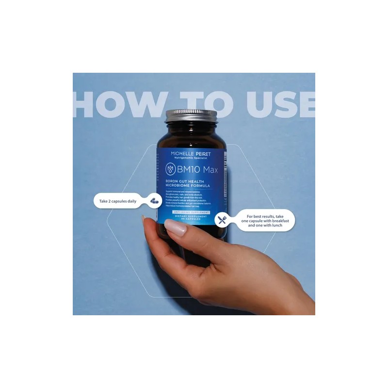 Bm10 Max Boron Complejo Con Zinc Y Biotina 10000 Mcg