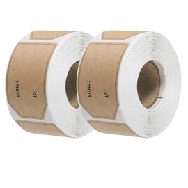 sourcing map 600pcs Kraft to and from Gift Tag Stickers, 2''x1.2'' Kraft Gift Tags Holiday Present Labels for Valentine's Day, Christmas, Brown