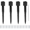 (Set of 4) LADECH Premium No Dig Ground Anchor –