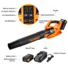 LawnMaster CLBL4016A Cordless Leaf Blower 40V Max with 2.0Ah,Battery Powered