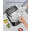 Silonn Ice Maker Countertop, Portable Ice Machine with Carry Handle,