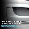 Evan-Fischer Interior Door Handle Set For 2000-2006 Nissan Sentra Front