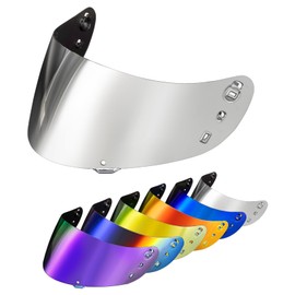 PSLER Icon Ic04 Visor - Icon Ic-04 Airframe Pro/Airmada/Airform Visor Motorcycle Helmet Tinted Visor UV Protection Face Shield Replacement for Ic04,Deep Silver-Mirror