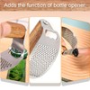 Garlic Press Rocker Stainless Steel Ginger Crusher, Garlic Mincer and