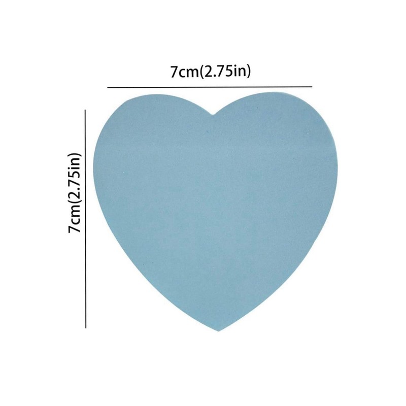 GUMTAPE Heart Shape Sticky Notes 76 mm x 76mm, 6