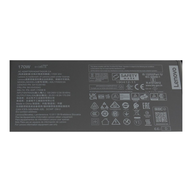 Lenovo P15 Gen 2 (20YQ/20YR) Original Power Supply 170.0 Watt