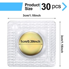 CPJJ Pack of 30 Double-Sided Magnets for Sewing, Invisible Magnetic Buttons, Sewing Magnetic Button, Hidden Sew Magnetic Closure, Accessories for Sewing for Handbags, Clothing, Leather Crafts (Magnet: