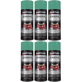 Sherwin-Williams Company Duplicolor Ceramic Detroit Diesel Alpine Green Engine Paint (12 oz) - 6 Pack, 12 Ounces