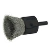 Weiler 10022 1" Crimped Wire End Brush, .0104" Stainless Steel