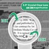 NZQXJXZ 10X 30X Large Magnifying Glass with Light and Stand,36