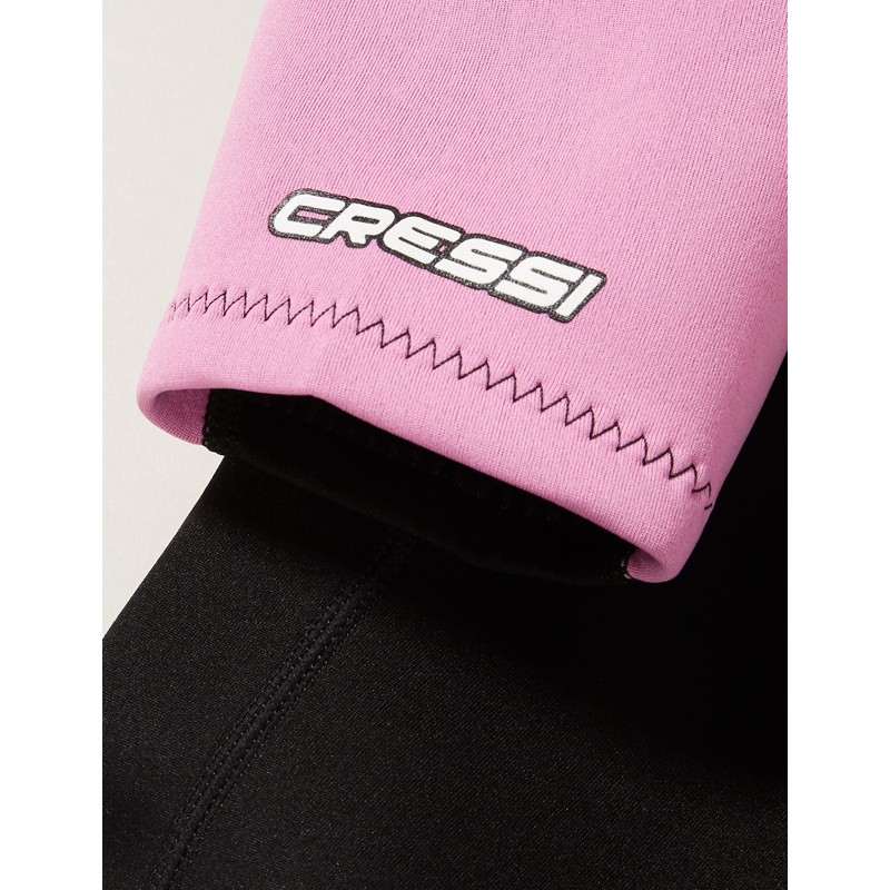 Cressi Unisex Baby Smoby Shorty Wetsuit 2mm for Kids Black/Pink,