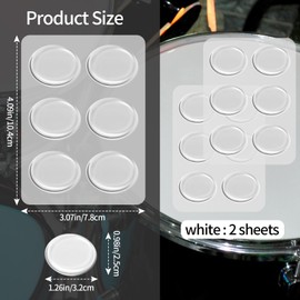 Silicone Drum Dampening Gel Pads - Soft Muting Pads for Cymbal and Drum Tone Control (30 pieces of white)