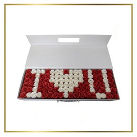 Love Suitcase - Color: Pink and White