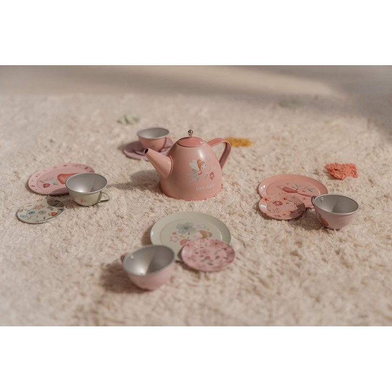 Little Dutch Fairy Garden 2013747 Tin Tea Set
