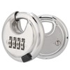 Stainless Steel Password Round Padlock Key 70mm thickened 9, 5mm