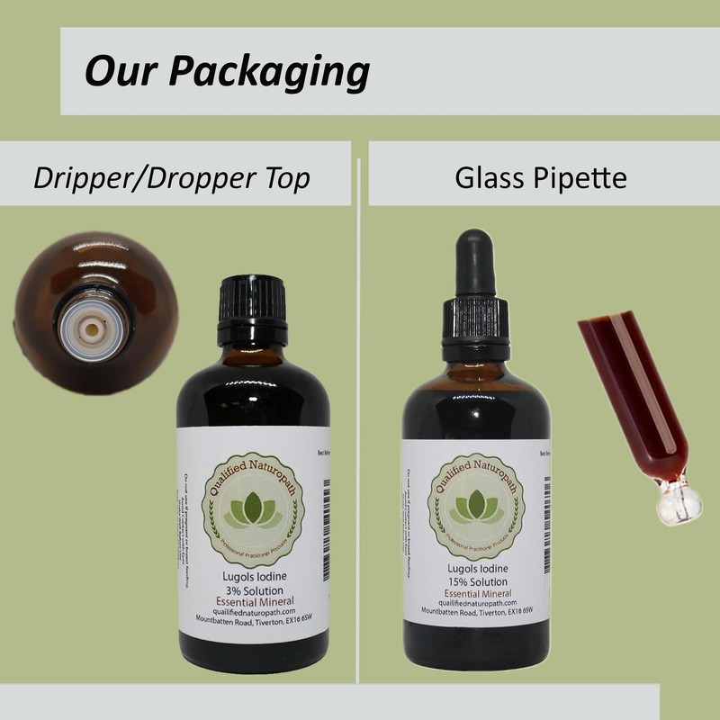 Lugols Iodine Solution 15% - 10ml - with Dripper/Dropper Top