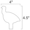 Magnum Target DIY 3/8" AR500 1/5sc. NRA/IHMSA Metallic Silhouette Steel