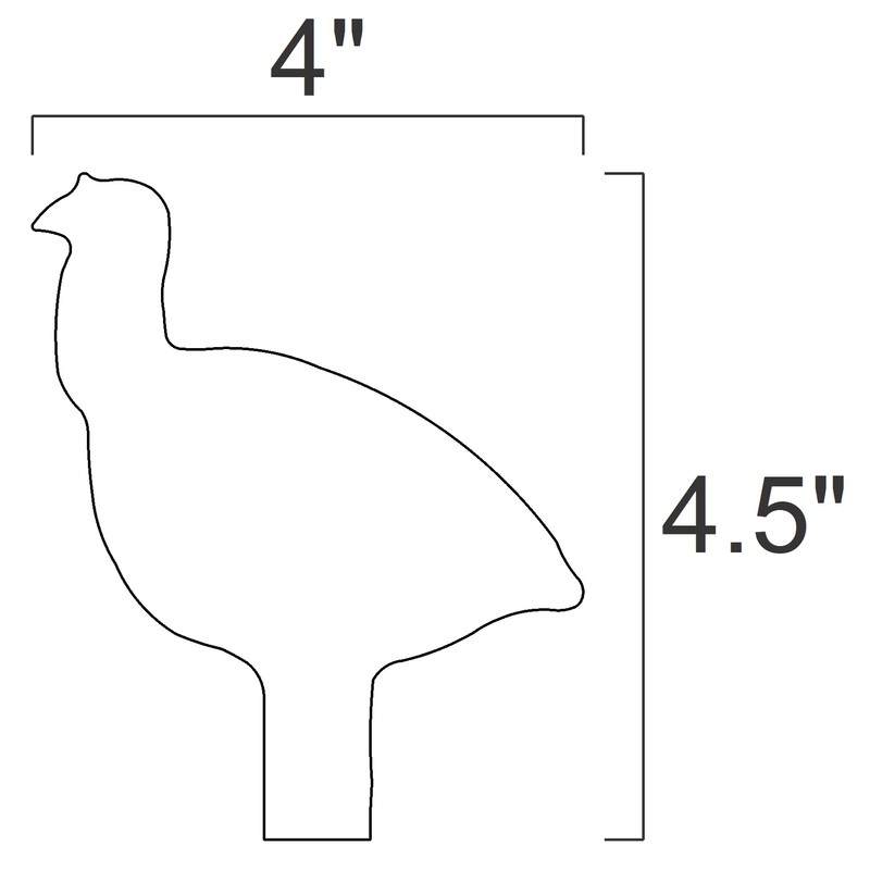 Magnum Target DIY 3/8" AR500 1/5sc. NRA/IHMSA Metallic Silhouette Steel