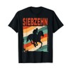 17th Birthday Gift Rider Horses Teenager Girl Boy T-Shirt, black