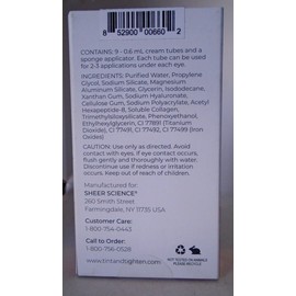 Tint & Tighten Under Eye Smoothing Cream Dark - Deep Skin tones 9 Tubes