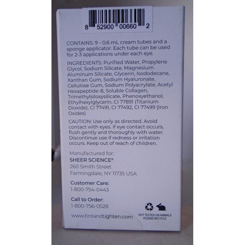 Tint & Tighten Under Eye Smoothing Cream Dark - Deep