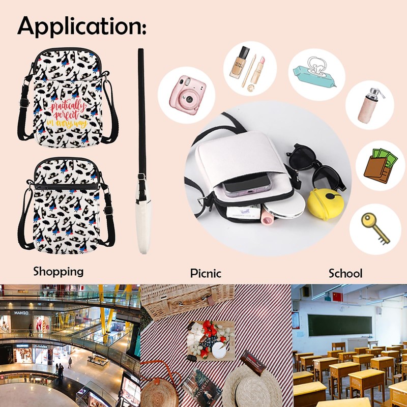 Mary Poppins Cosmetic Makeup Bag Movie Inspired Gift Practically Perfect