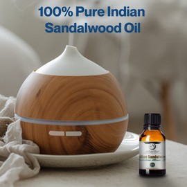 uh*Roh*Muh Premium Mysore 15 ml Sandalwood Essential Oil - 100% Natural Sandalwood Oil with Long-Lasting, Intense Santalol Fragrance