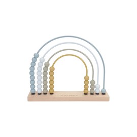 Little Dutch Wooden Abacus Rainbow Blue (Powder Blue)