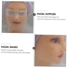 Beavorty 2sets Practical Facial Gauze Mask Lightweight Breathable Beauty Masks for Skin Care Safe Thin Style Gauze for Spa and Home
