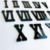 Phocaea Set of 12 Pcs Mini Roman Mirrored Acrylic Numerals
