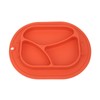 Divided Baby Plate Sucker Suction Cup AntiDrop Bowl Silicone Skidproof