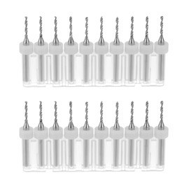 QUARKZMAN PCB Drill Bit 1.5mm Tungsten Carbide Turning Tool Jewelry CNC Engraving PCB Micro Drill Bit 1/8 Inch Shank Set of 2 (20pcs)