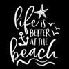 Life is Better at The Beach Car Decal - Coastal