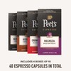 Peet's Coffee, Dark and Medium Roast Espresso Capsules Variety Pack,